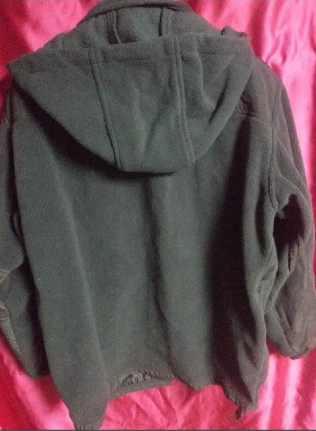 디아도라 기모 후리스 후드 집업 자켓 다크그레이 95 상품이미지2