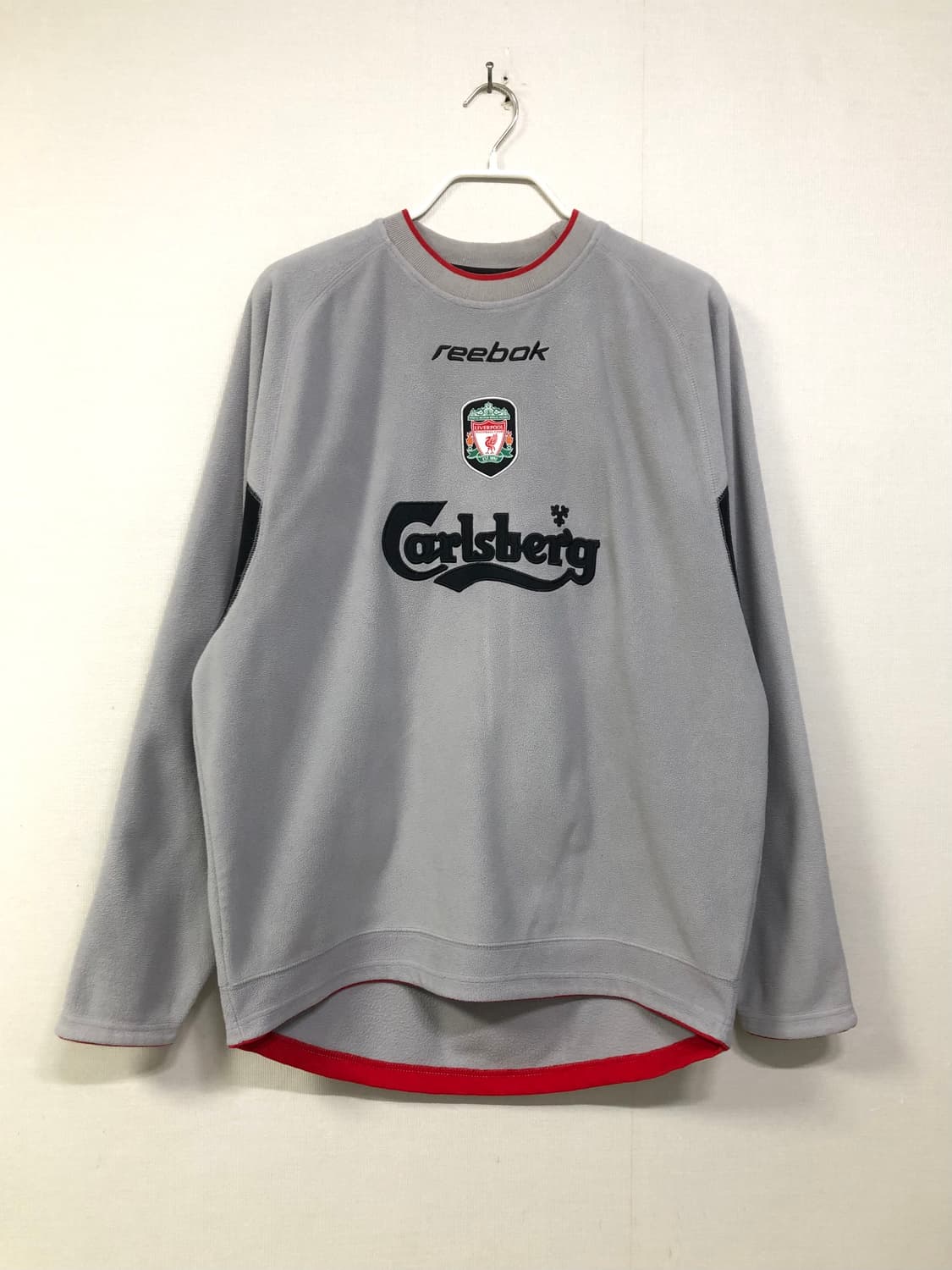 리복 x 리버풀FC 칼스버그 레어 플리스 스웻셔츠 맨투맨 _ 그레이 상품이미지1