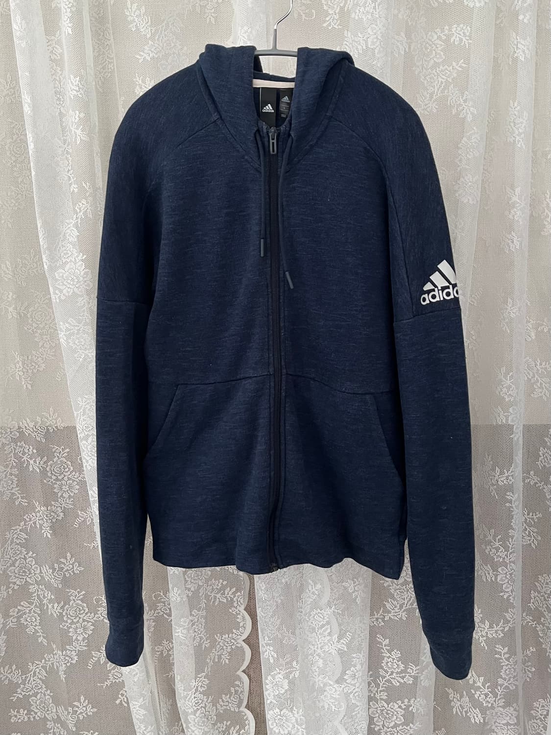 L) 아디다스 스타디움 네이비 후드집업 상품이미지1