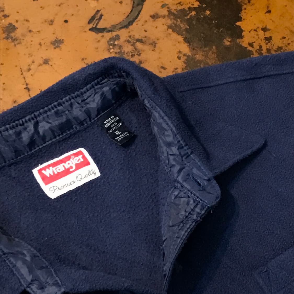 랭글러 투포켓 네이비 플리스 자켓 셔츠 남성 115 빅사이즈  상품이미지4