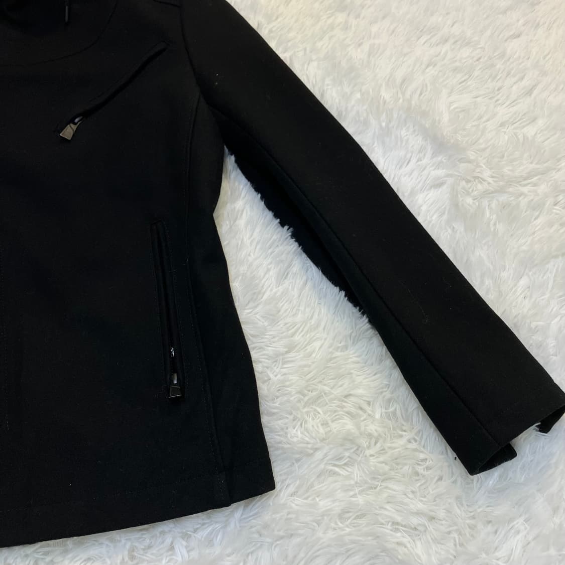 빈티지 자카드 터틀넥 지퍼 코트 o-839 y2k 스트릿 모리 갸루 일본 상품이미지6