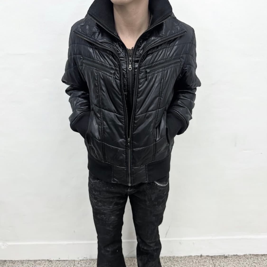 Double zip down jacket 상품이미지1