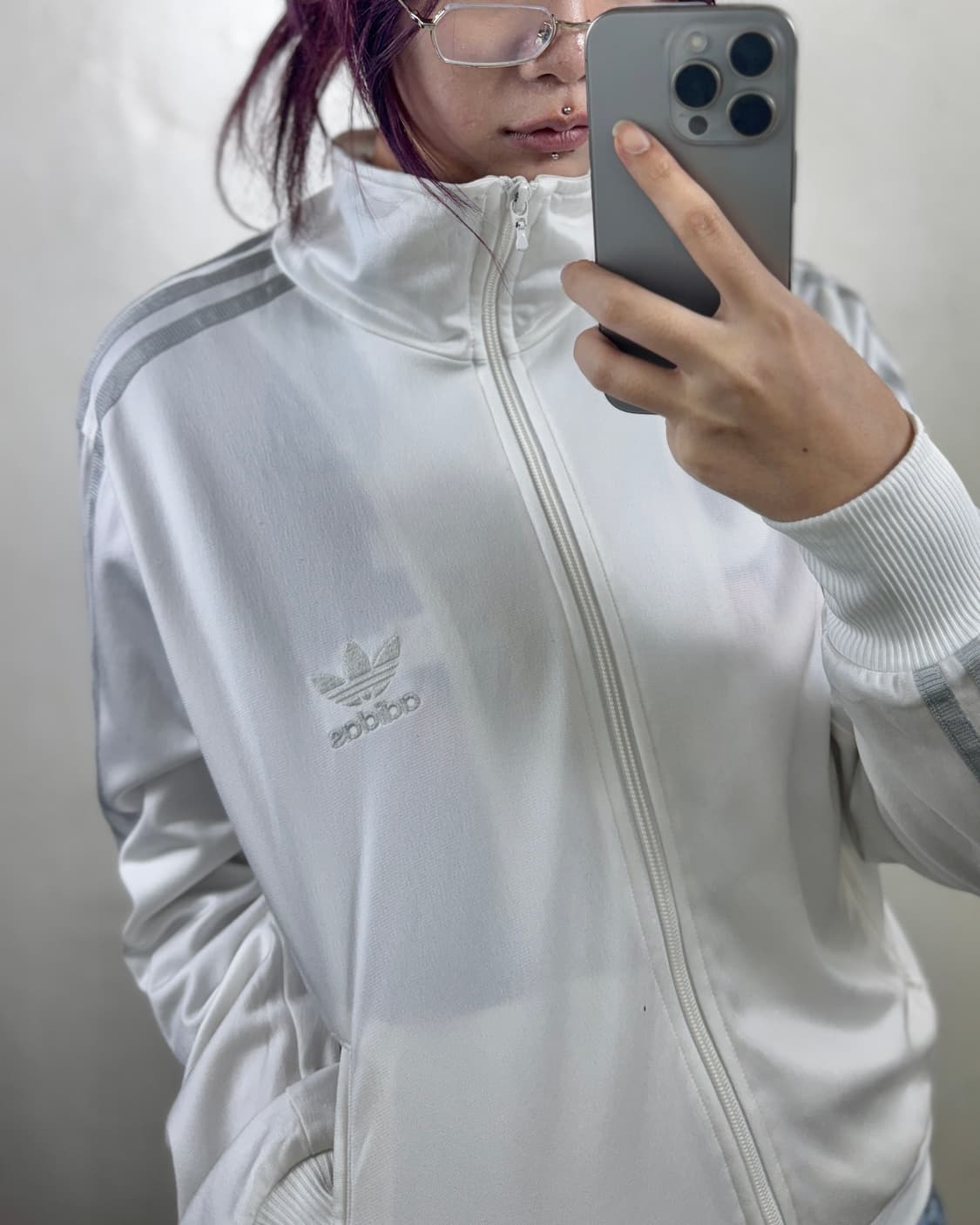 아이다스실버화이트 파이어버드 불꽃져지  상품이미지2