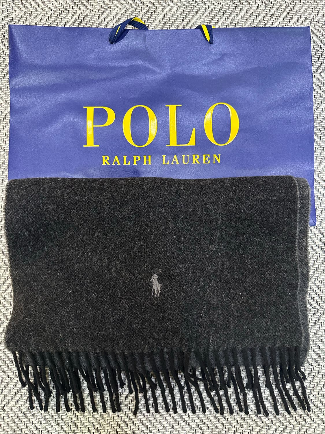 폴로 리버시블 케시미어 머플러 상품이미지1