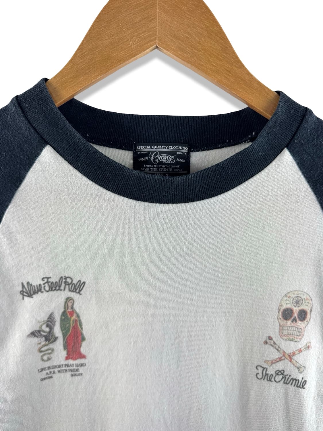 JPN Y2K 스컬 나그랑 7부롱슬리브2640 상품이미지3