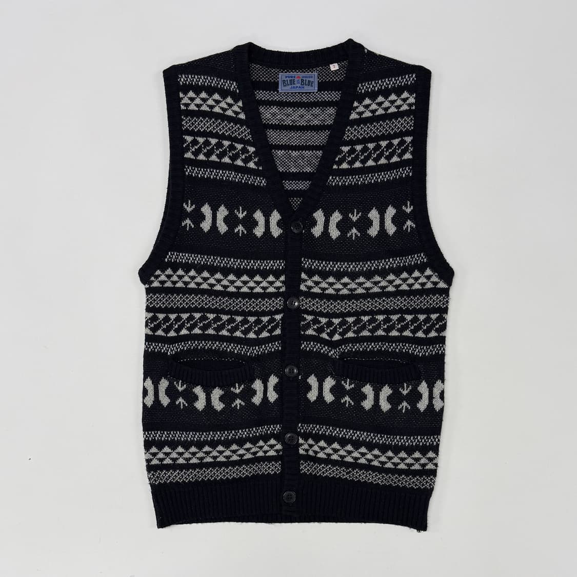 Blue Blue Japan pattern vest 상품이미지3