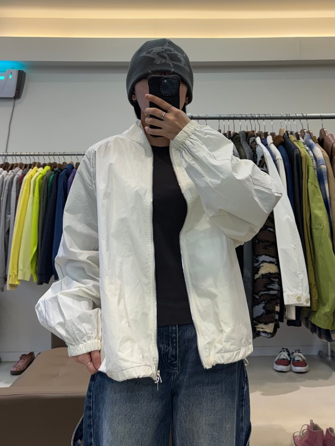 마뗑킴 로고 코팅 점퍼 상품이미지8