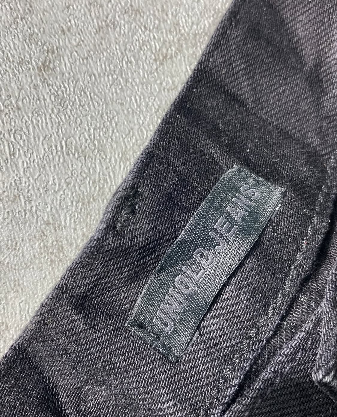유니클로 블랙 와이드 데님 팬츠 32 상품이미지4