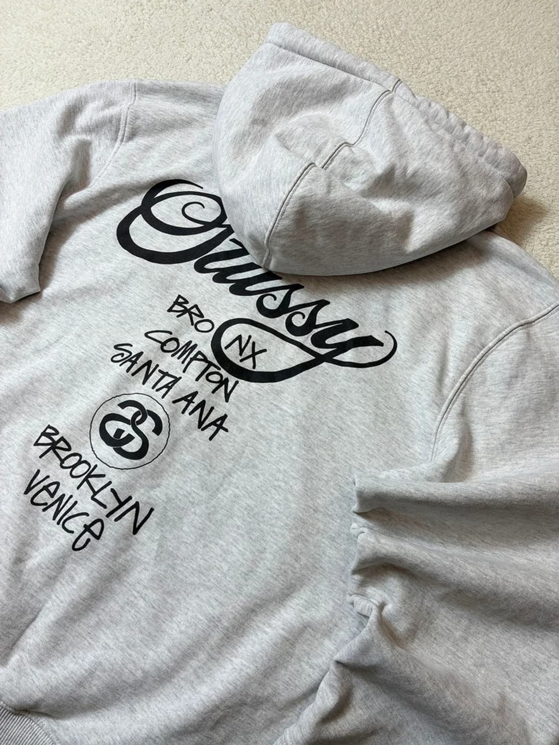 스투시 22's 월드투어 애쉬헤더 후드 집업 PN6874 상품이미지3