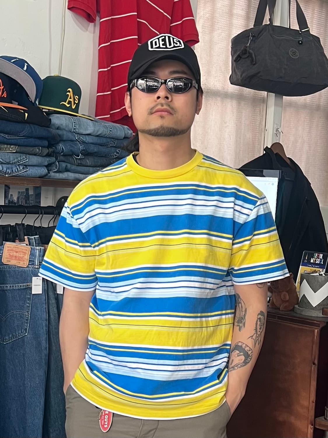 FAT Tokyo 스트라이프 티셔츠 체감 L 상품이미지2