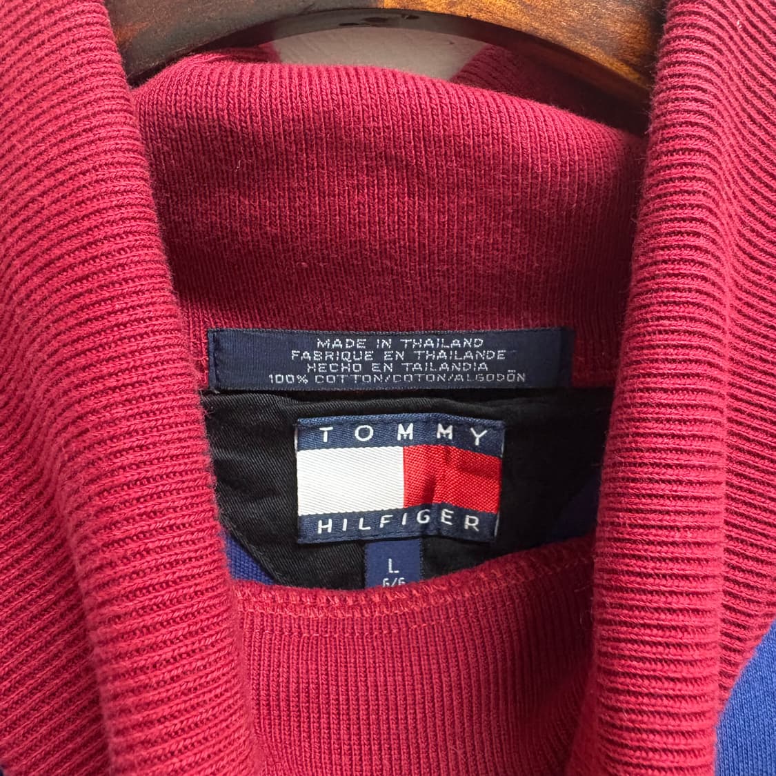 Tommy Hilfiger 타미힐피거 목폴라 긴팔 티셔츠 L 상품이미지4