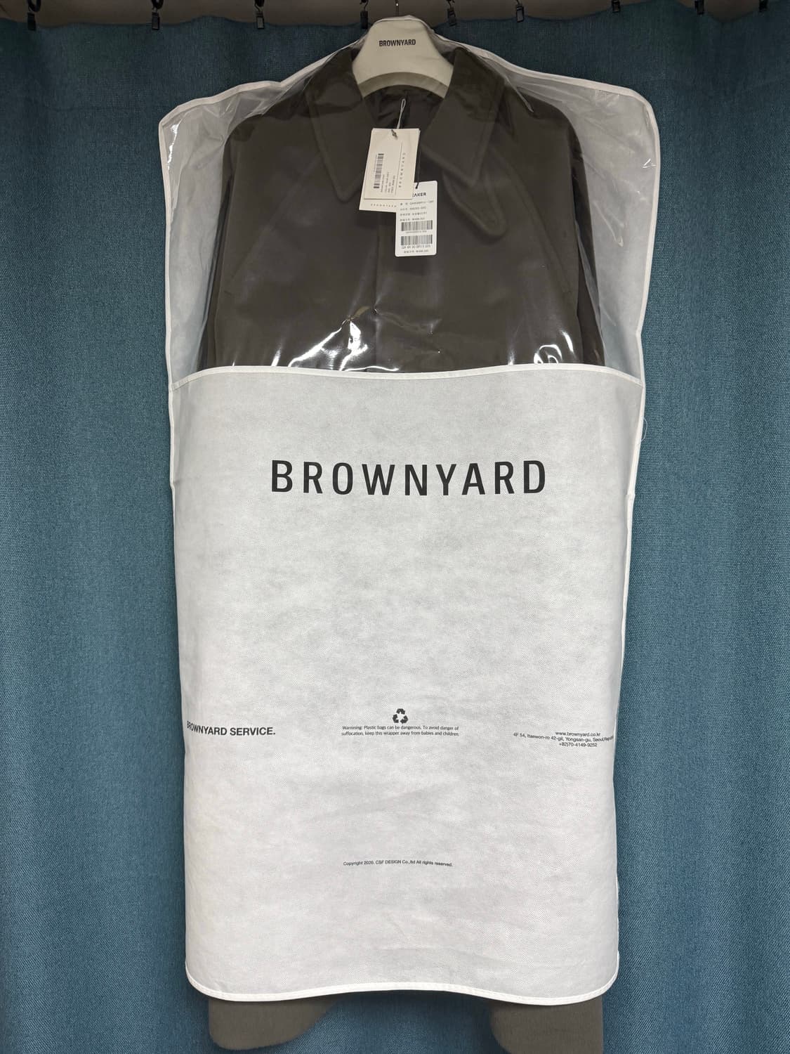 [5] 브라운야드 발마칸 코트 올리브 그레이 상품이미지1