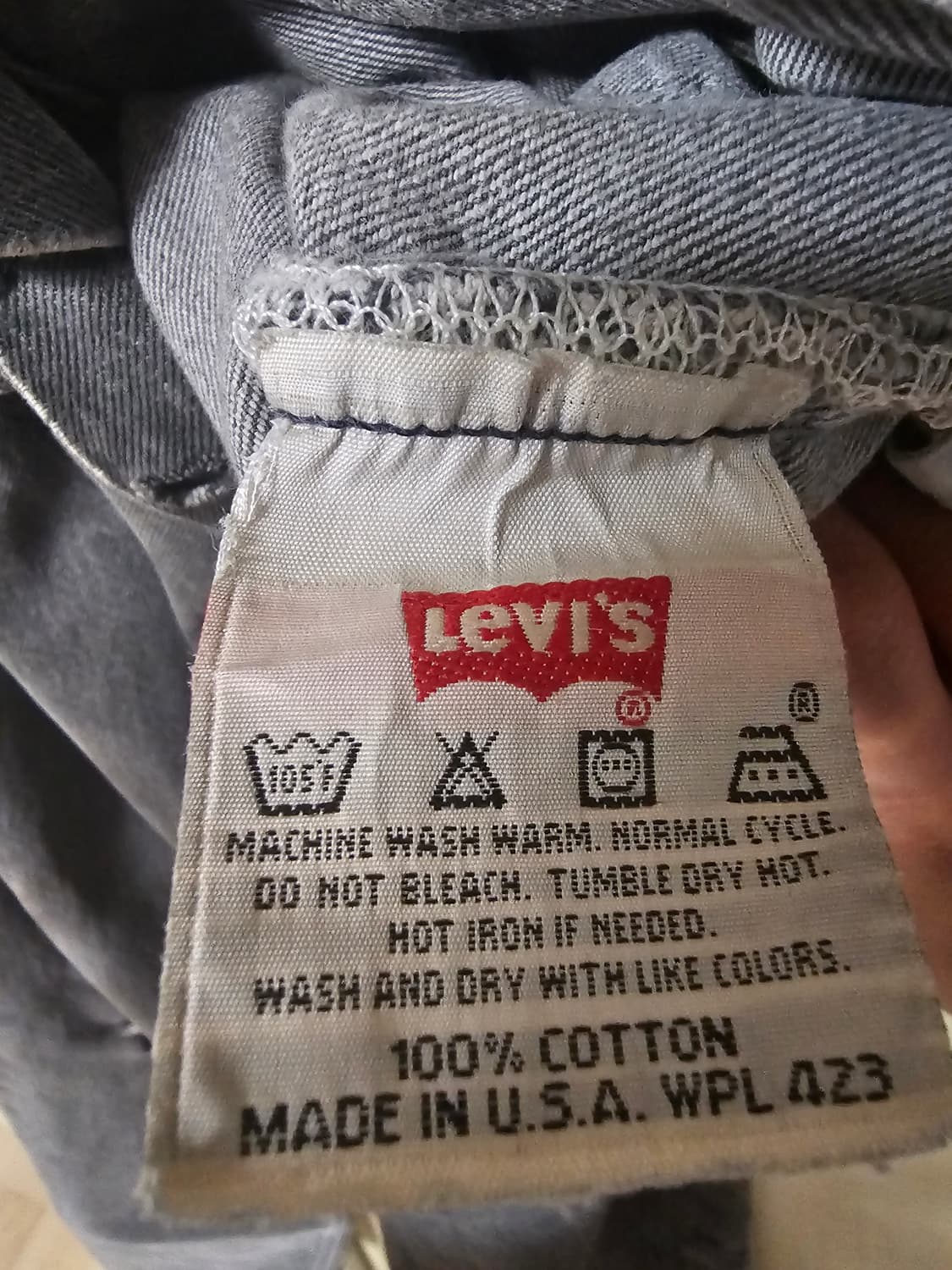 90s Levis 501 black jrans (made in usa). 상품이미지3