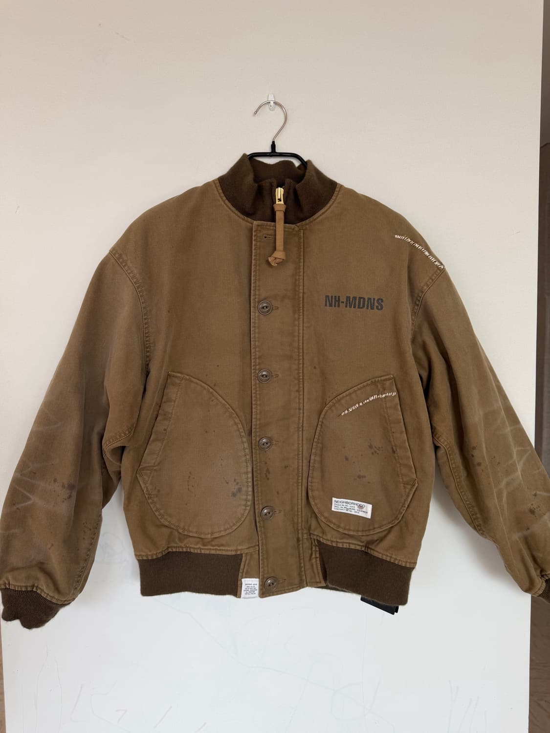 ((24년 새상품)) 네이버후드 X 매드니스 덱자켓 카키 상품이미지1