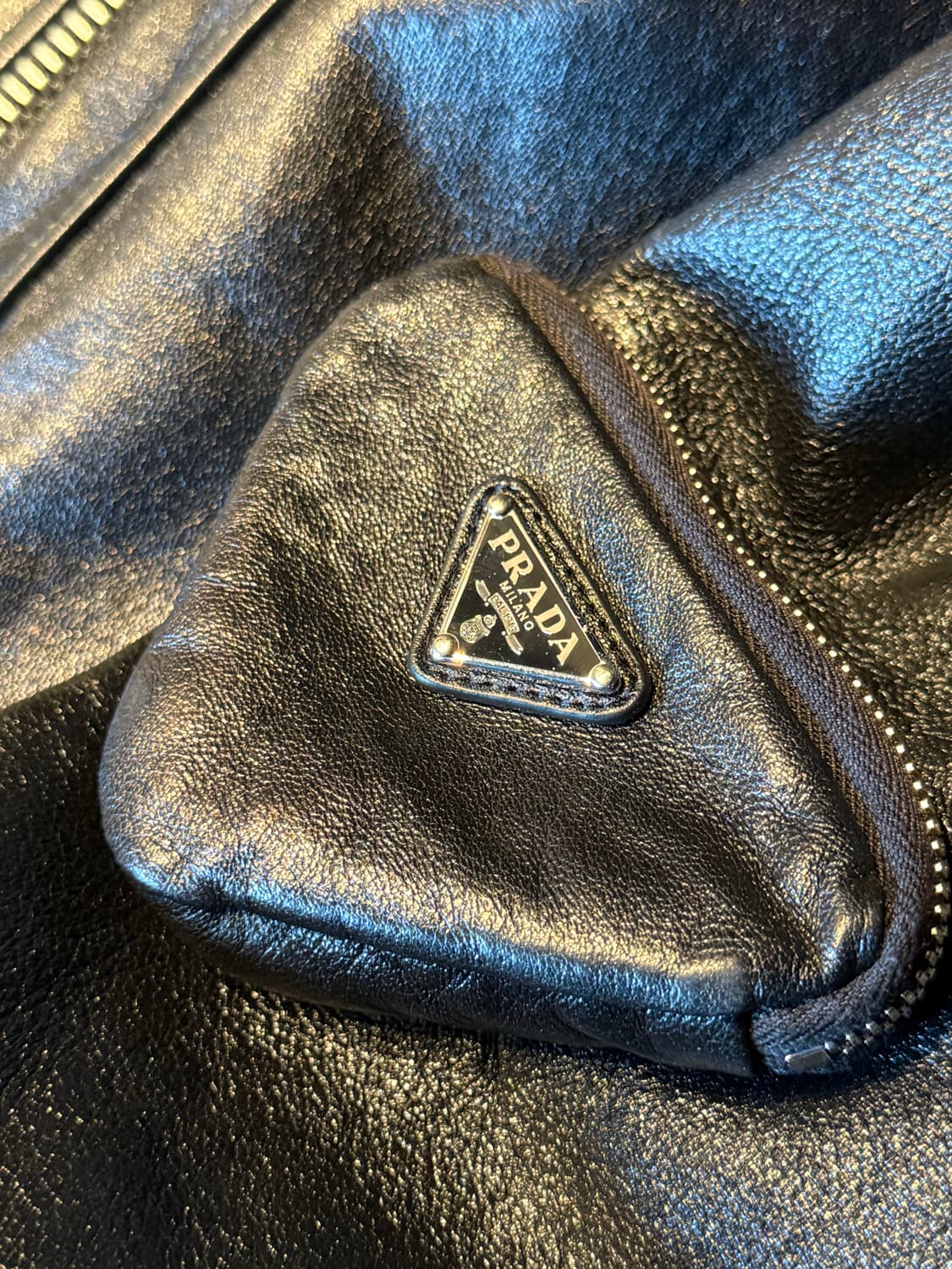 프라다 나파 레더 봄버 자켓 [54] 상품이미지4