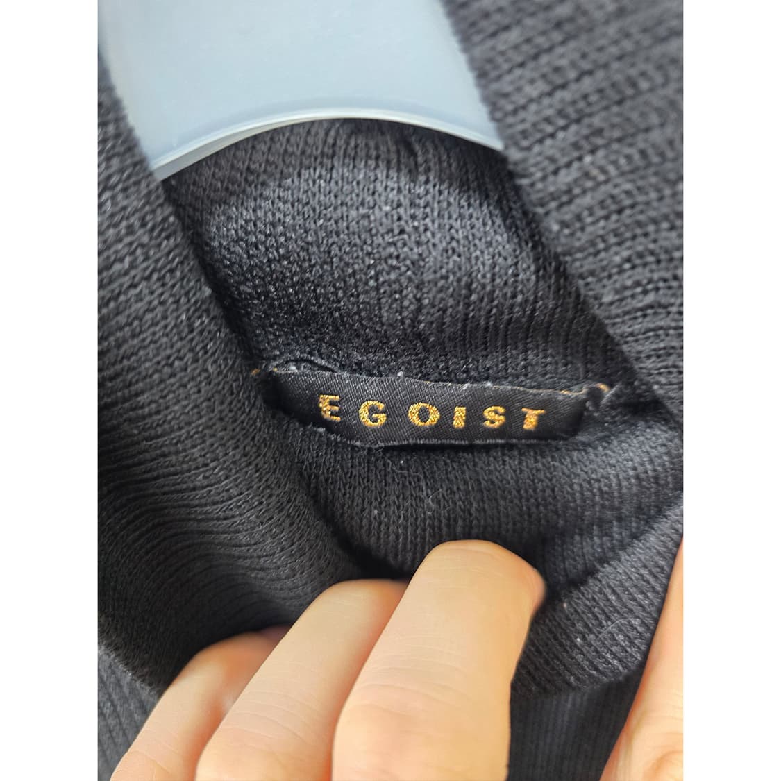 택포// 에고이스트 EGOIST 블랙 목폴라 니트 S 상품이미지2