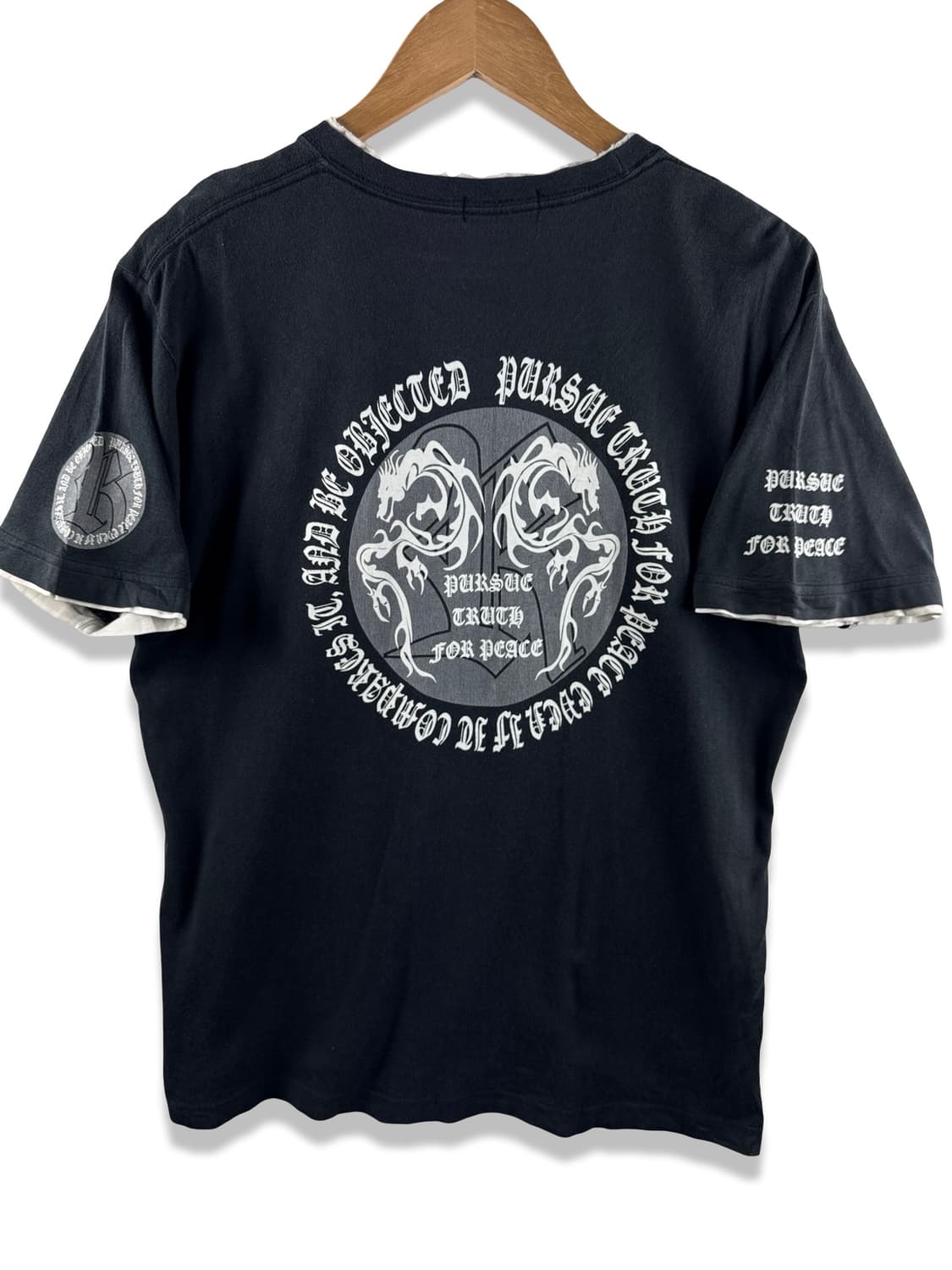 JPN Y2K 레터링 용 프린팅 티셔츠2724 상품이미지1