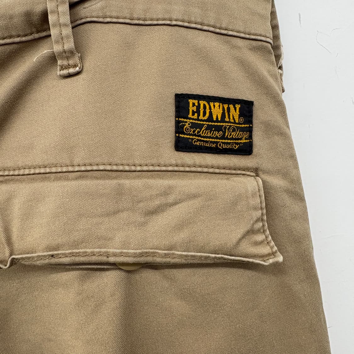 에드윈 빈티지 카키색 남성 카고 바지 34in 상품이미지5