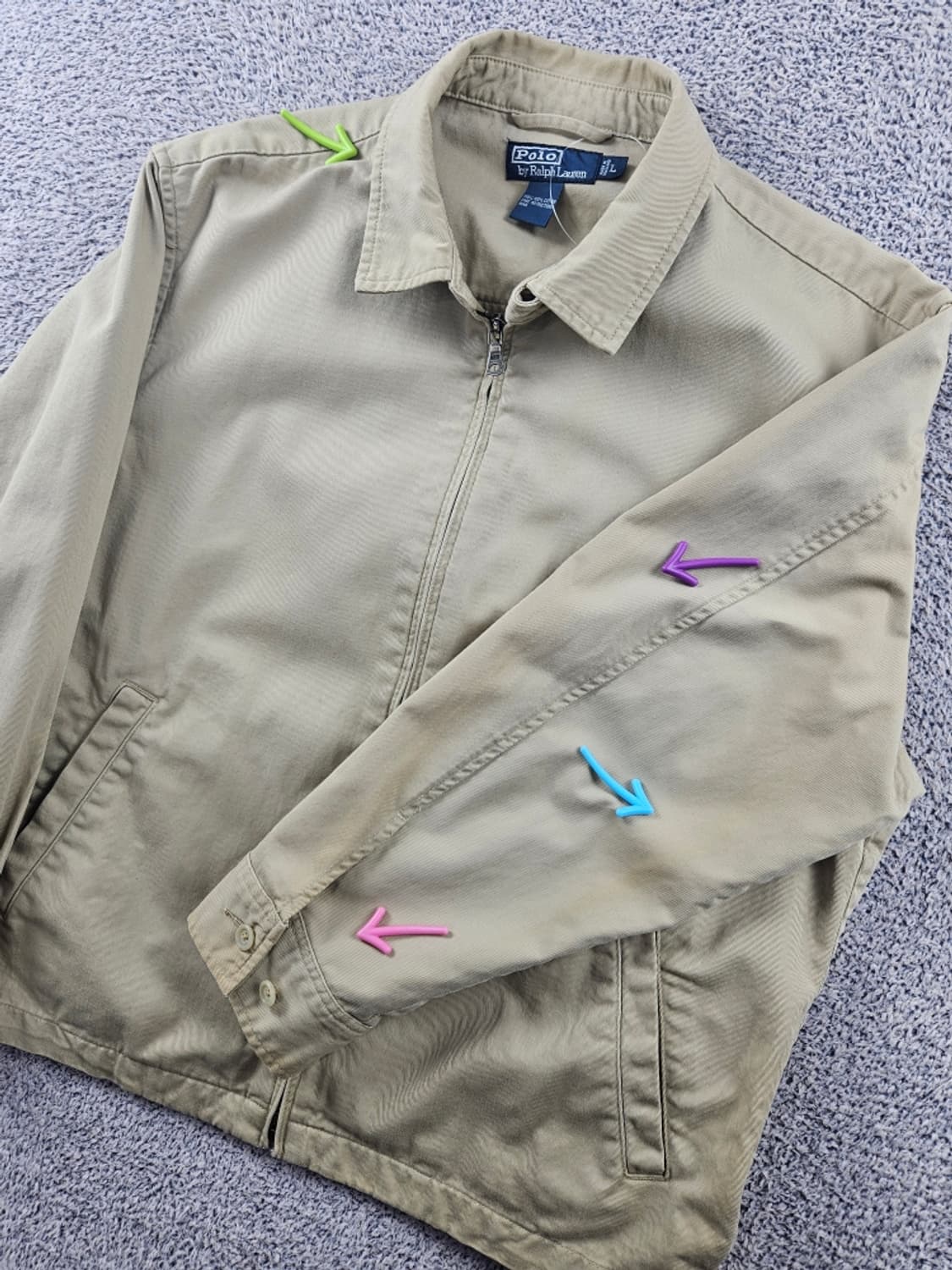 폴로랄프로렌 스윙탑 코튼쉘 블루종 자켓 ( L ) / 11017 상품이미지6