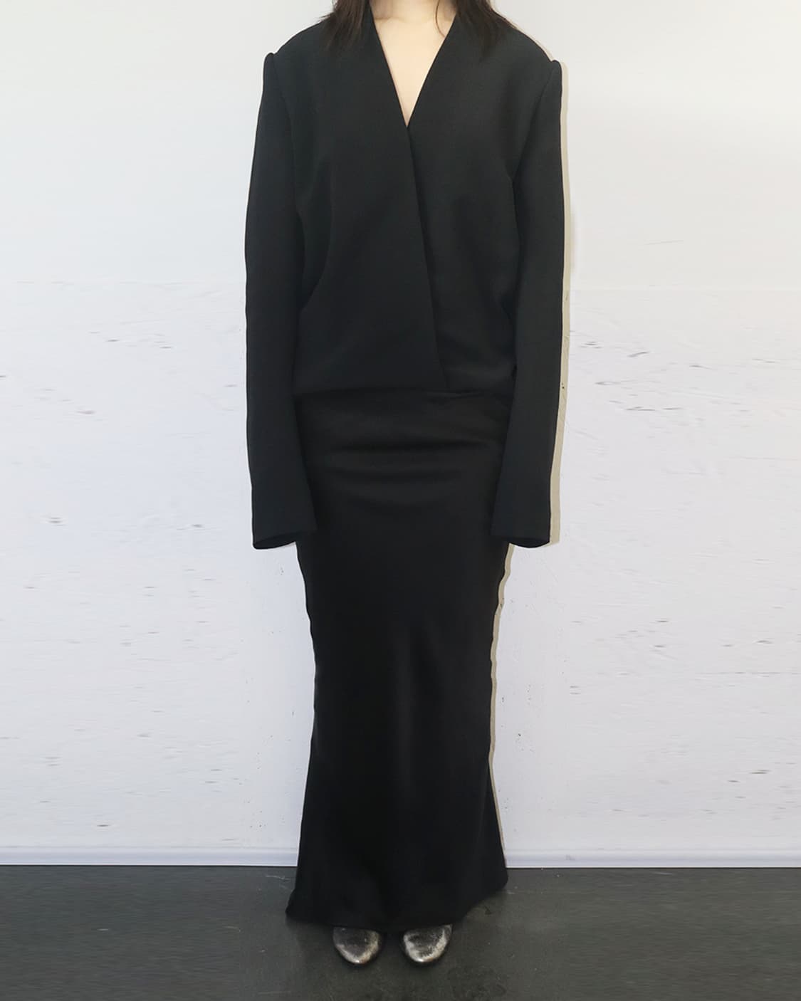 하이더 아커만 드레이프 맥시 원피스 상품이미지1