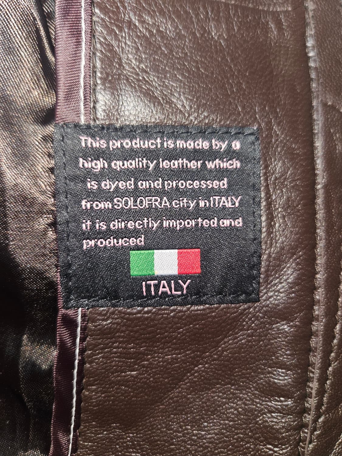 M1023 y2k 다크초코 러플 레더 자켓 상품이미지3