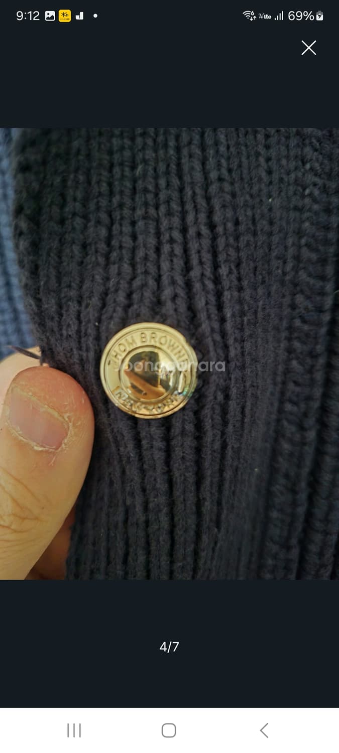 톰브라운니트가디건네이비.   M/L 상품이미지5