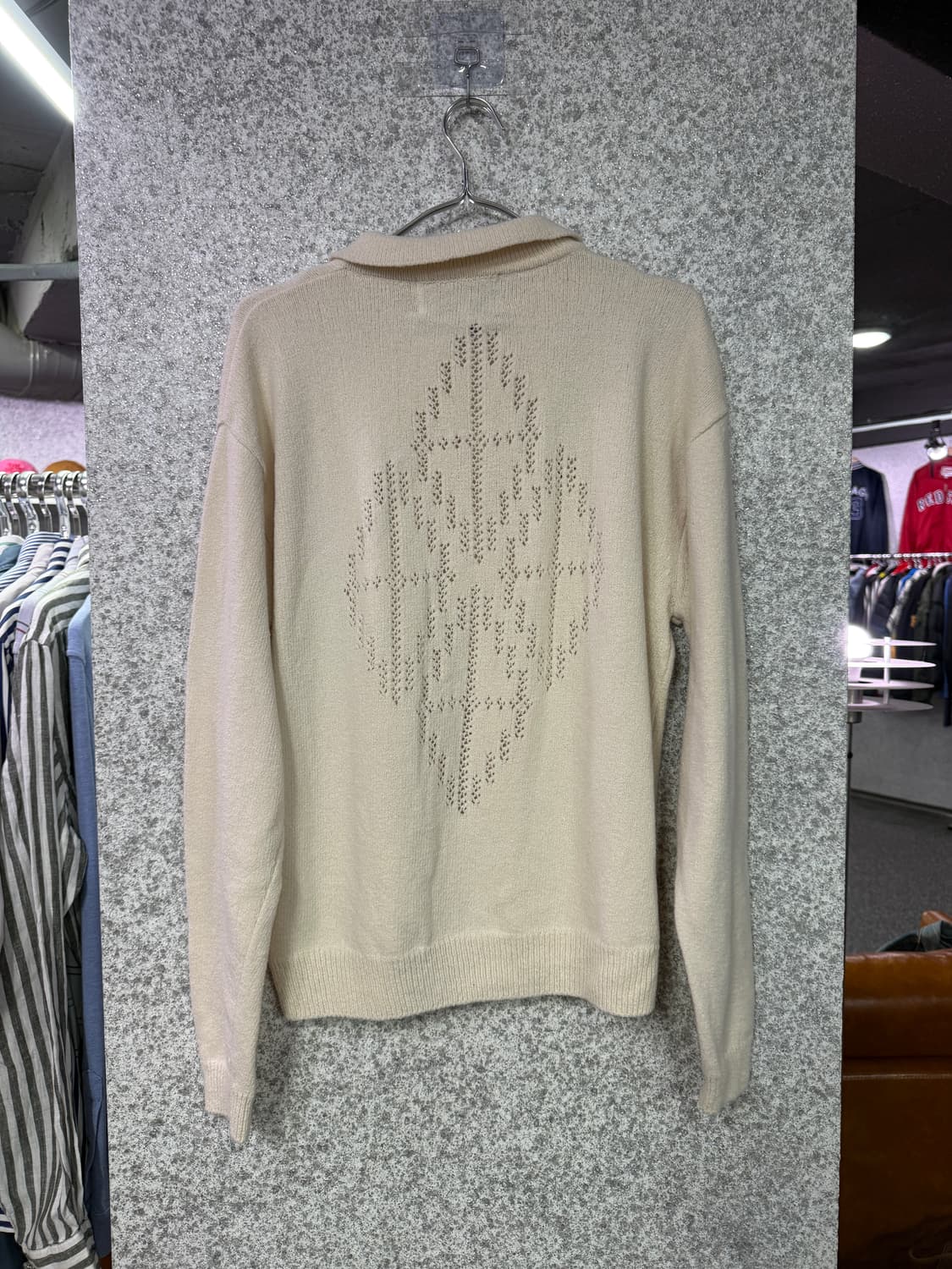 토니웩 패턴 카라 니트 가디건 B4359 상품이미지3