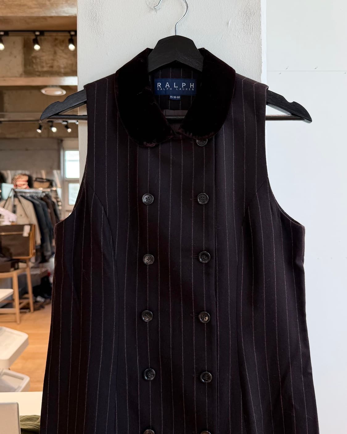 폴로 랄프로렌 브라운 스트라이프 슬리브리스 원피스 상품이미지3