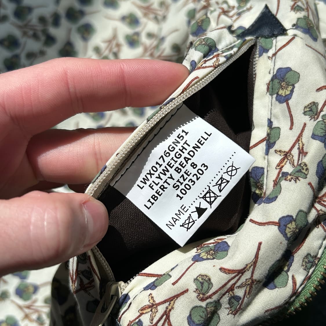 바버 코듀로이 카라 패턴 자켓 상품이미지10