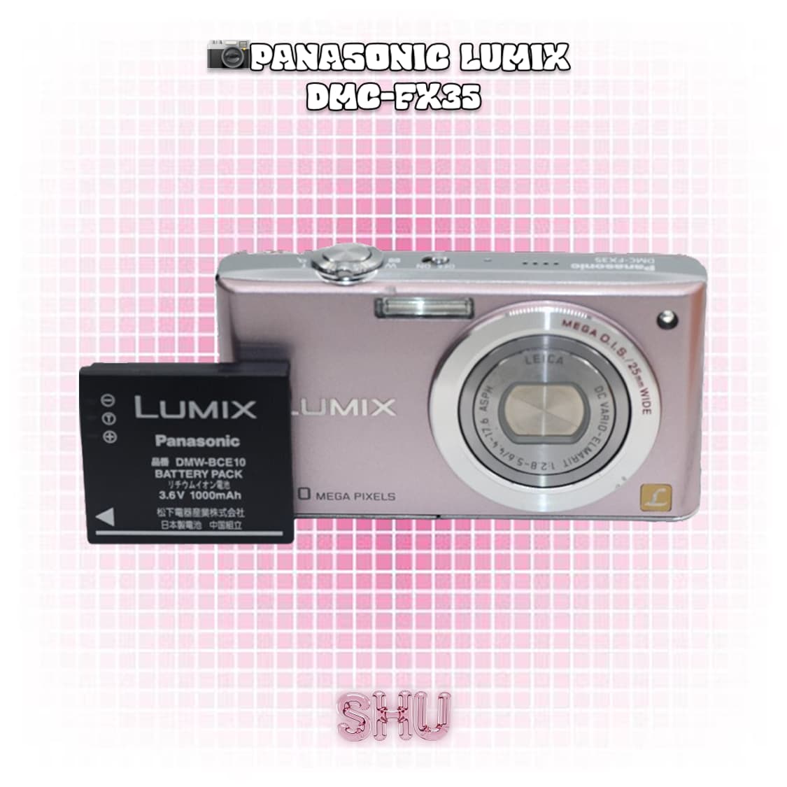 파나소닉 Panasonic 루믹스 DMC-FX35 빈티지 디카 핑크 상품이미지2