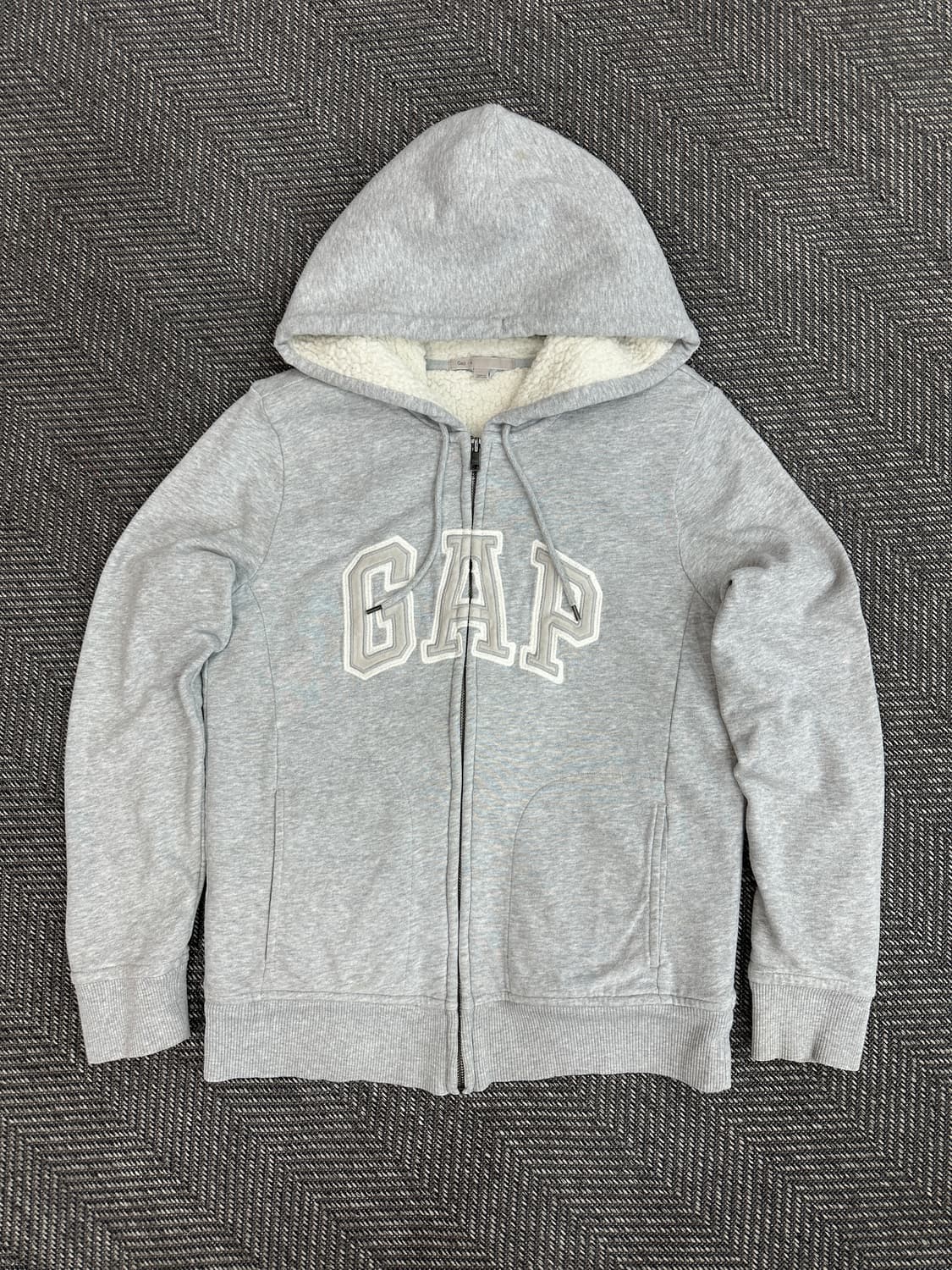 갭 보아털 후드집업 그레이 상품이미지1
