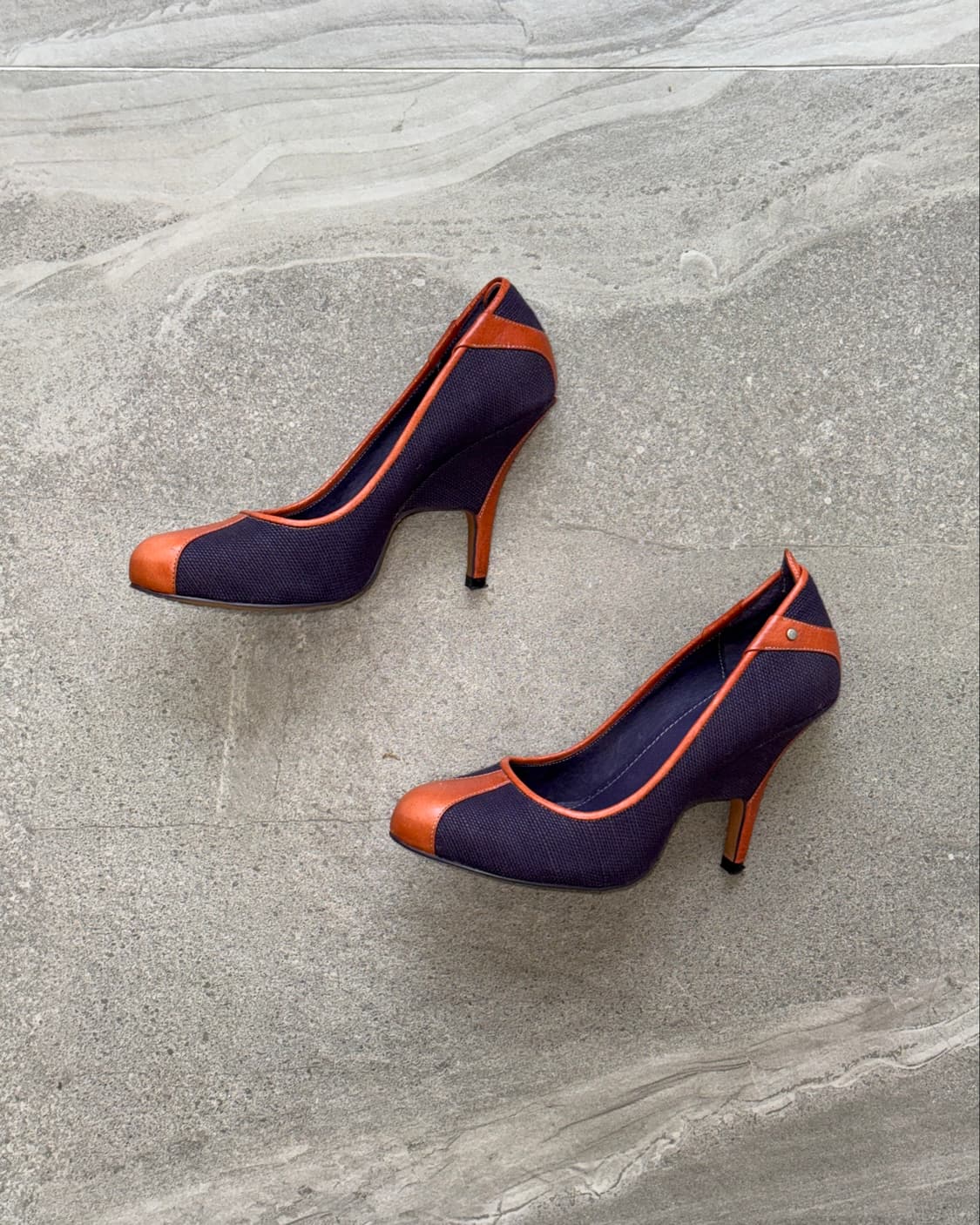 DIESEL purple orange edge pumps heels 상품이미지5