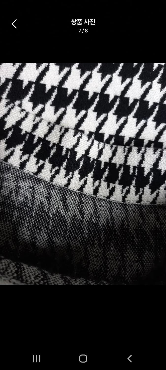 새 로드샵 추동 울 하운드체크 니트스커트 F 상품이미지7