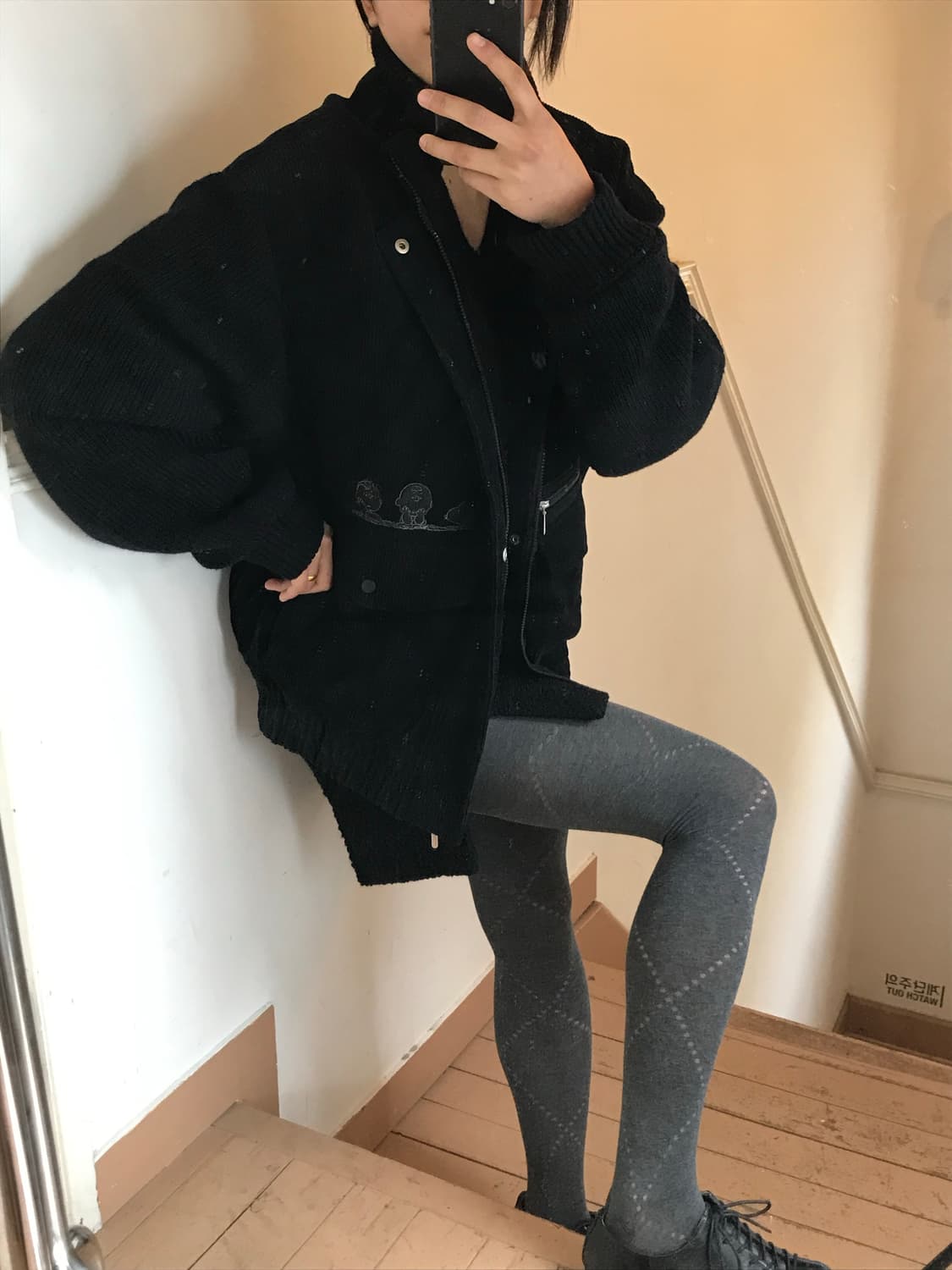 아가일 패턴 스타킹 상품이미지1