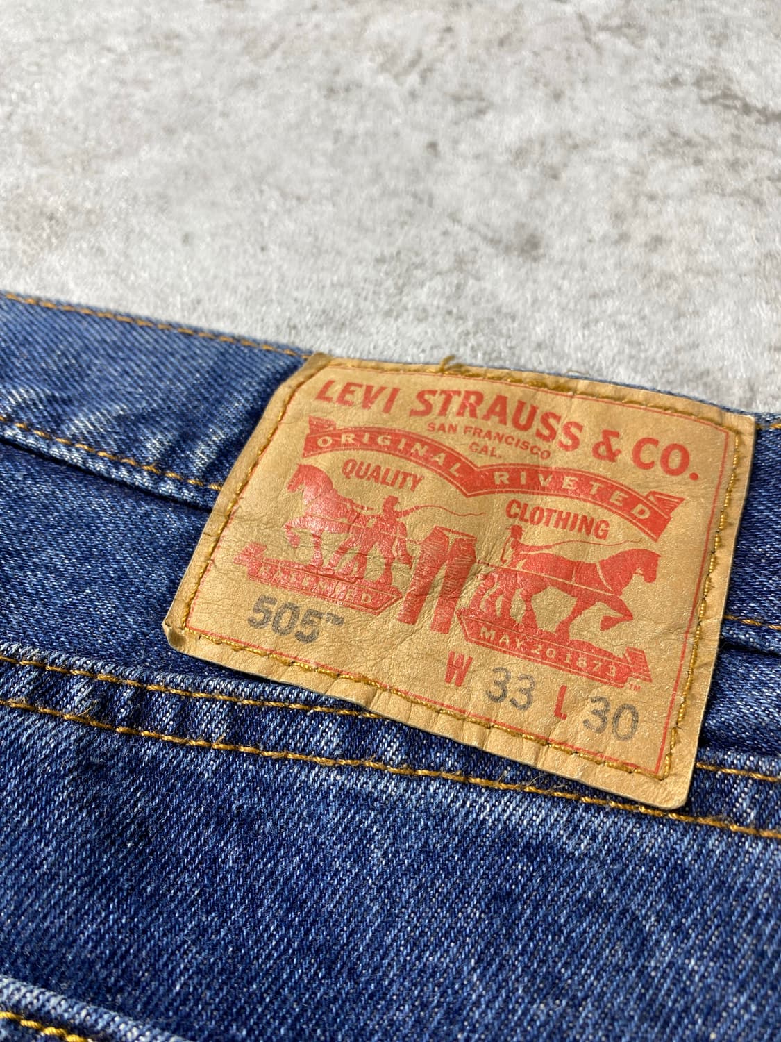 [32] Levi's 505 리바이스 레귤러핏 데님팬츠 상품이미지7