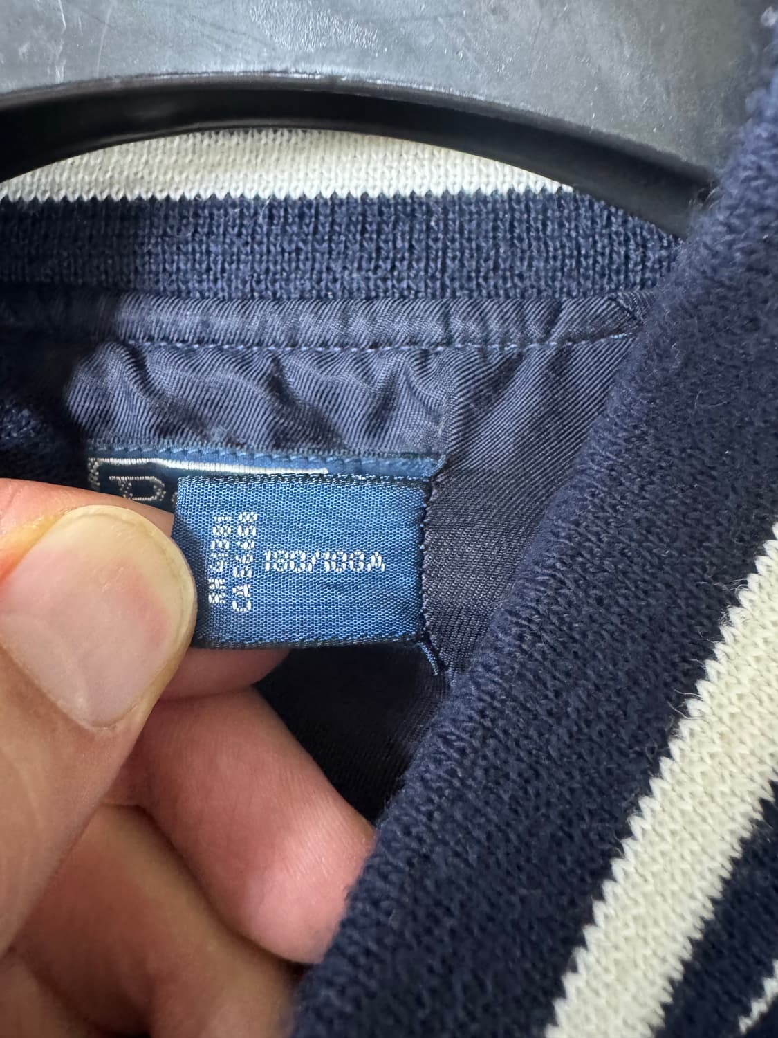 L 폴로 x mlb 초판 뉴욕 양키스 바시티 블루종 자켓 네이비 상품이미지5