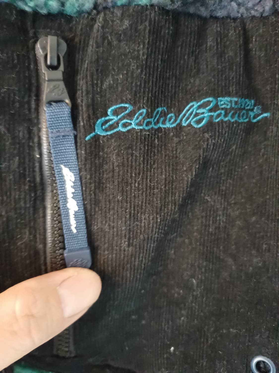 에디바우어 타탄 체크 쉐르파 플리스 자켓 3XL 상품이미지5