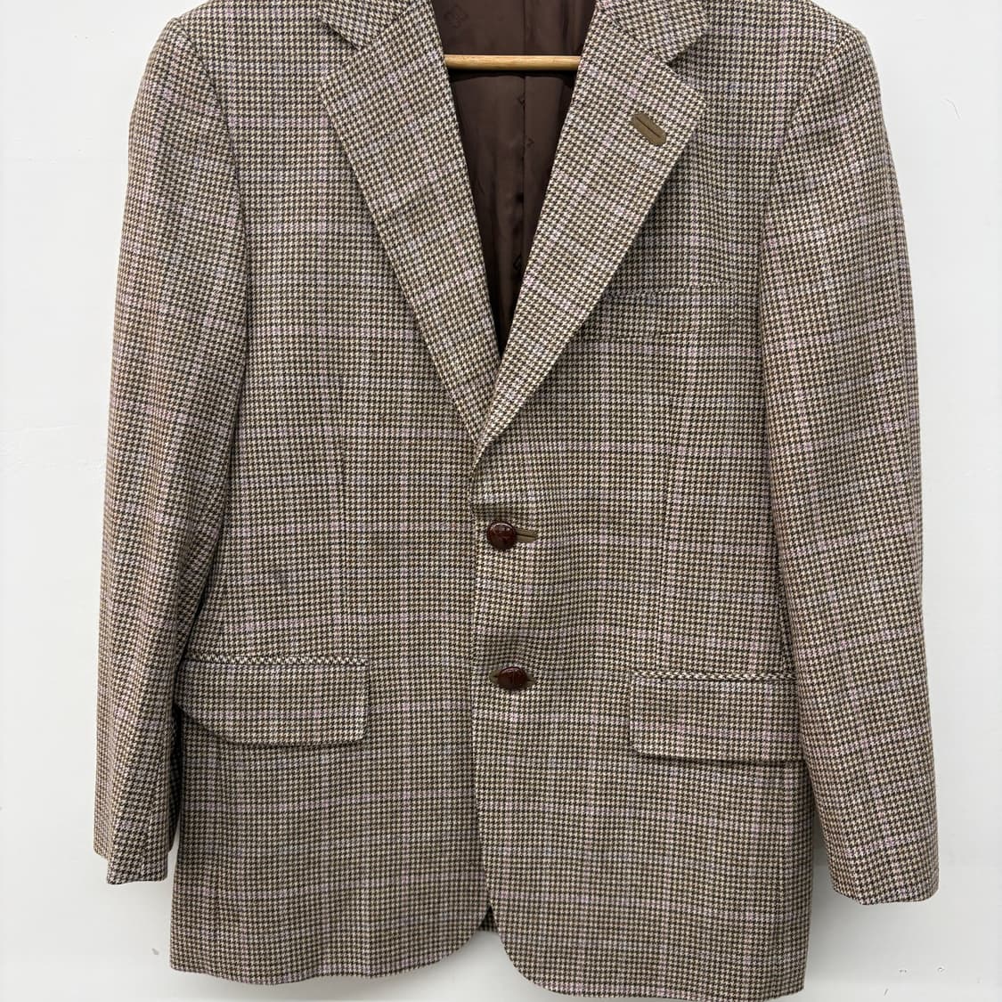 닥스 깅엄체크 자켓 브라운 여/M 상품이미지2