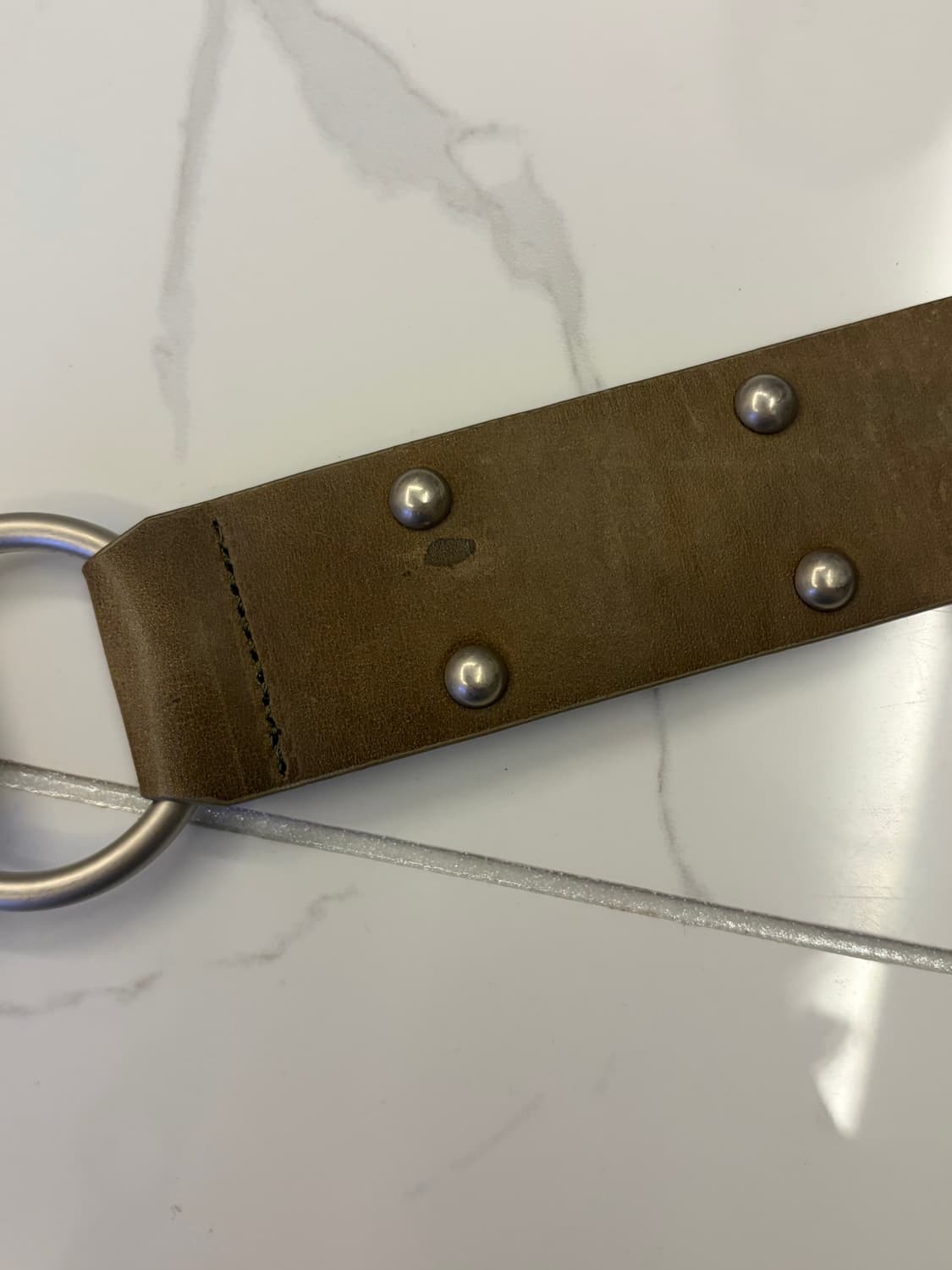 Cerric 세릭 벨트 two ring rivet belt brown 상품이미지6