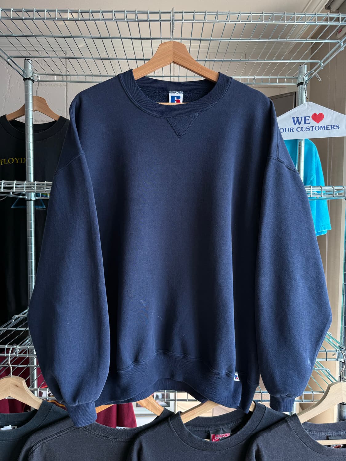 90s 러셀 스웻셔츠 네이비 상품이미지3