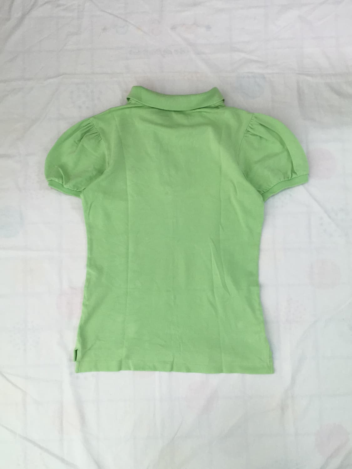 폴로 Polo 연두 퍼프 카라 티 상품이미지3