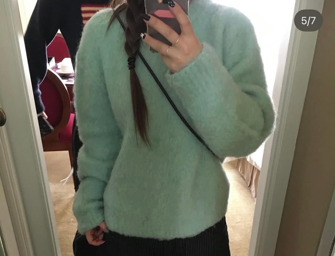 아워캐비넷 캔디 민트 니트 상품이미지1