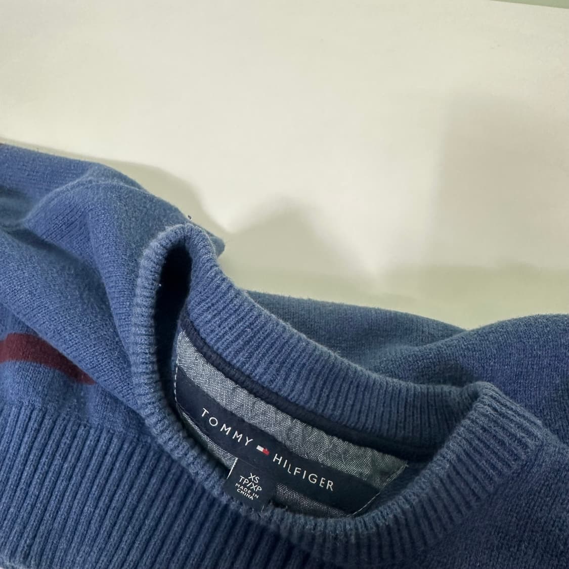 우먼S 타미힐피거 네이비 단가라 면니트 상품이미지3