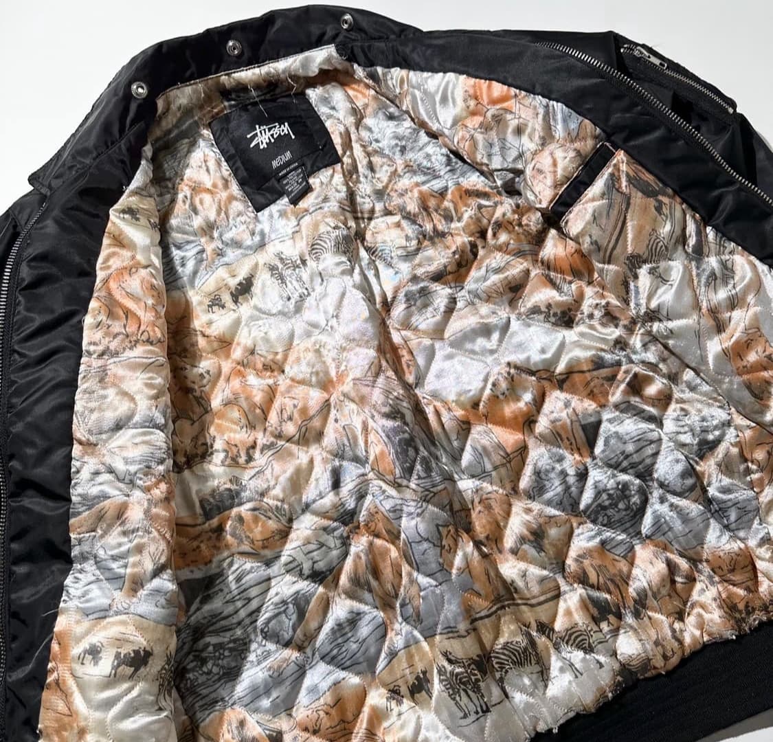 스투시 플라이트 봄버 자켓 블랙 상품이미지3