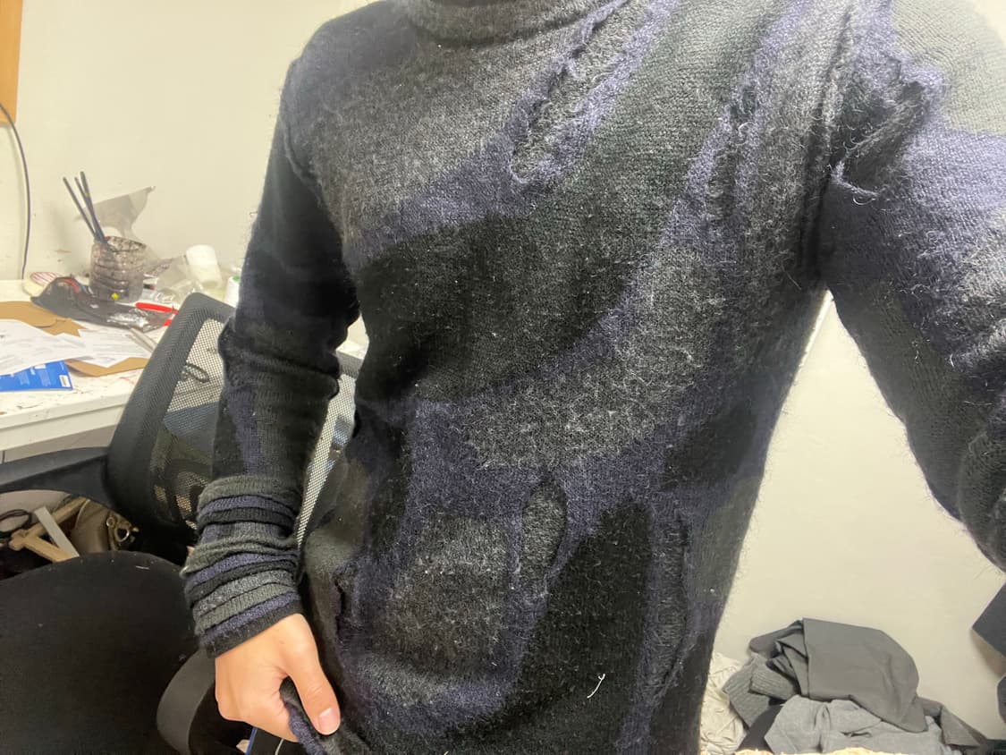 Issey miyake men 16fw 모헤어 니트 상품이미지2