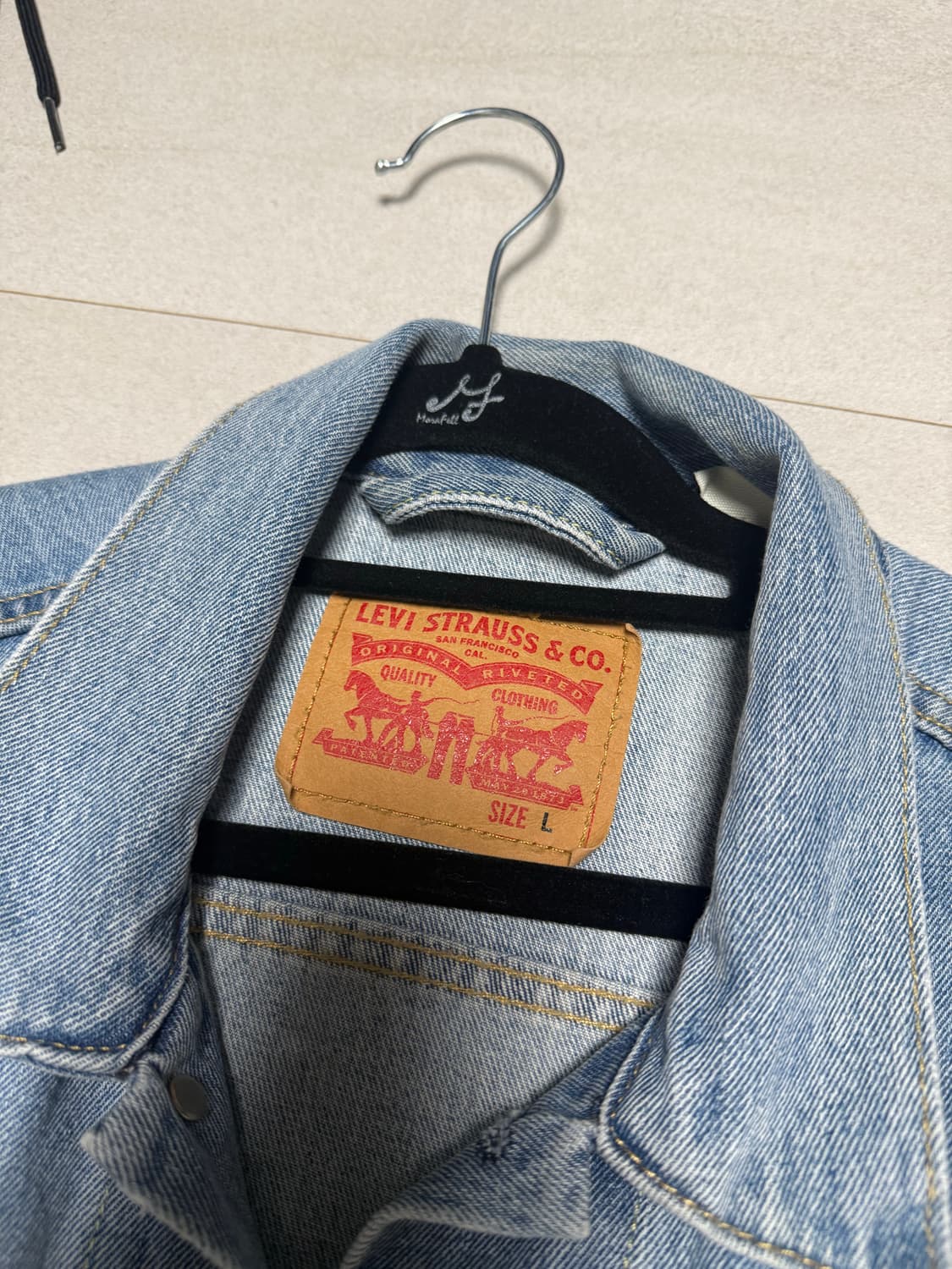 리바이스 연청 자켓 라지사이즈 상품이미지2