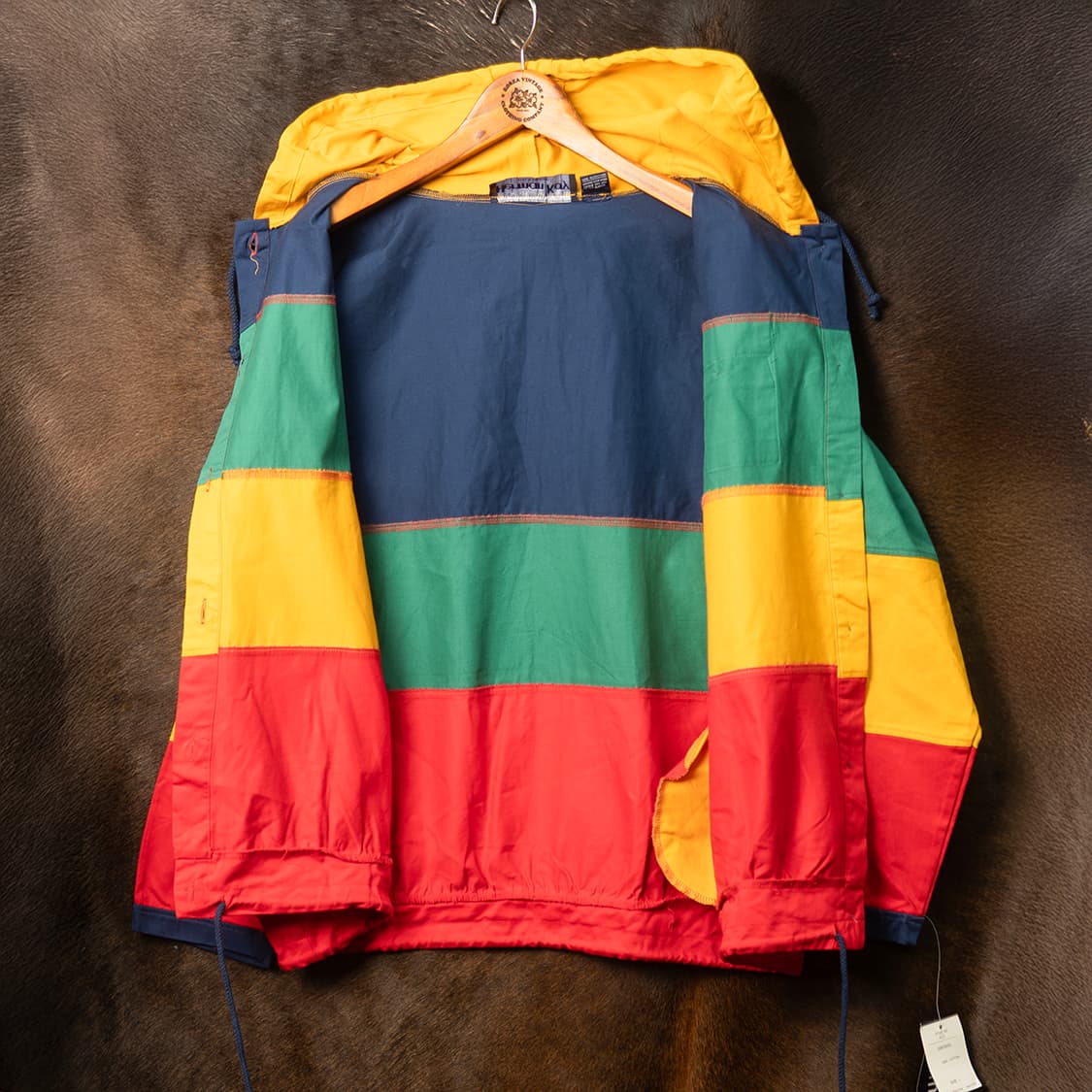 [105] 80s~ Herman Kay 컬러블럭 후디드 자켓 데드스탁  상품이미지9