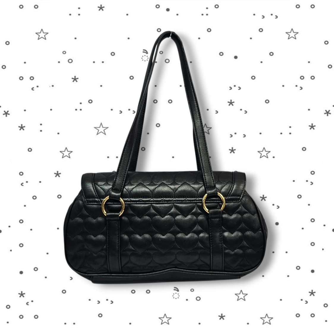 LOVE CAT 00's 러브캣 하트 퀄팅 숄더백 상품이미지2