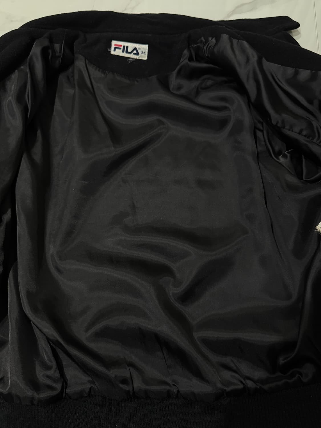 휠라 빈티지 올드스쿨 빅로고 울 자켓 상품이미지6