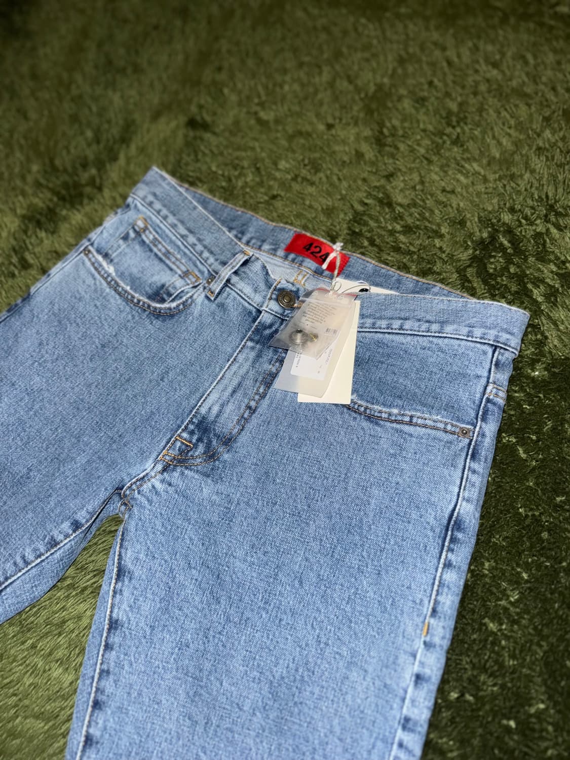 [46] 424 On Fairfax 포투포 컷오프 슬림 진 데님 팬츠 상품이미지2